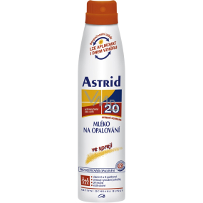 Astrid F20 Mlieko na opaľovanie 200 ml sprej