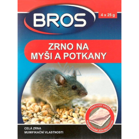 Bros Zrno na myši a potkany 4 x 25 g
