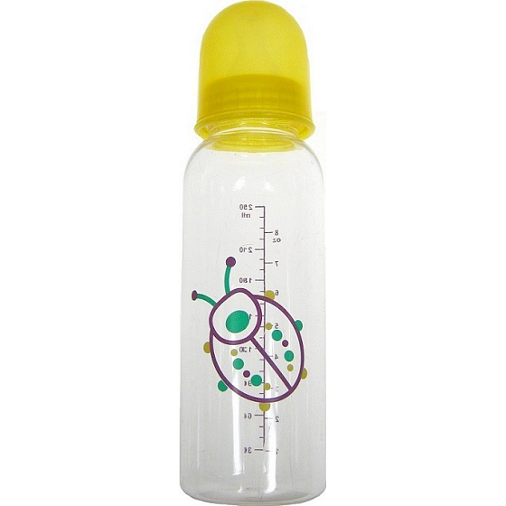Pretty Cherubs dojčenská fľaša so silikónovým cumlíkom 250 ml