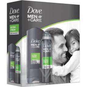 Dove Men + Care Extra Fresh dezodorant sprej 150 ml + sprchový gél 250 ml, kozmetická sada
