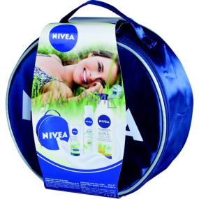 Nivea Natural telové mlieko 400 ml + krém na ruky 100 ml + deodorant sprej 150 ml, pre ženy kozmetická sada