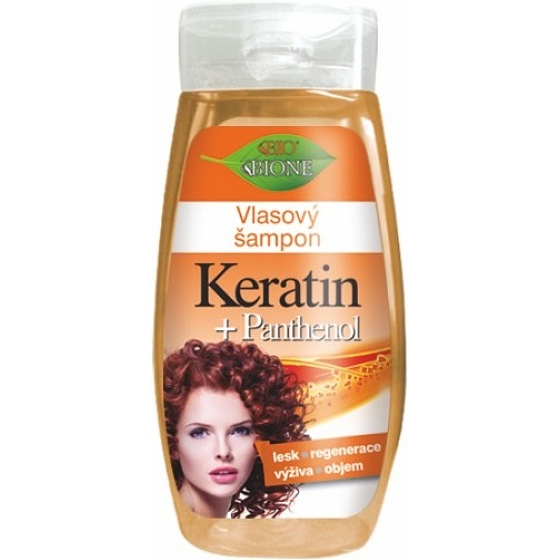 Bione Cosmetics Keratin & Panthenol šampón pre všetky typy vlasov 260 ml