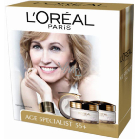 Loreal Paris Age Specialist 55+ denný krém 50 ml + nočný krém 50 ml, kozmetická sada pre ženy