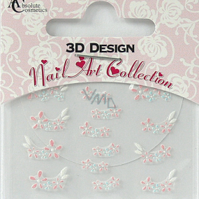 Absolute Cosmetics Nail Art 3D nálepky na nechty 24916 1 aršík