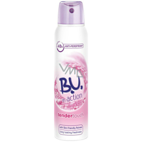 B.U. In Action Tender Touch antiperspirant deodorant v spreji pre ženy 150 ml