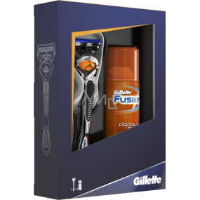 Gillette Fusion ProGlide Flexball holiaci strojček + Fusion hydratačný gél na holenie 75 ml, kozmetická sada, pre mužov