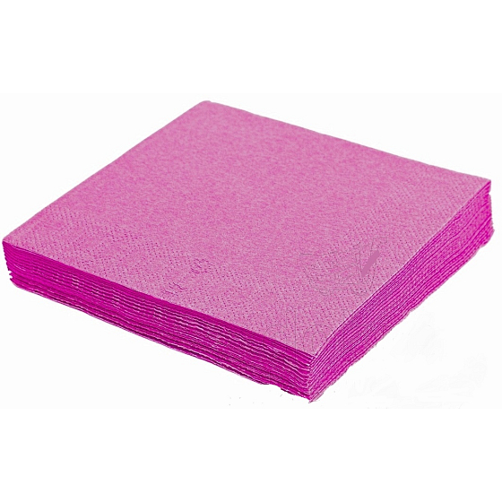 Gastro Papierové obrúsky 2 vrstvové 33 x 33 cm 50 kusov farebné magenta