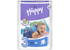 Bella Happy 3 Midi 5-9 kg plienkové nohavičky 52 kusov