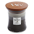 WoodWick Trilogy Warm Woods - Hrejivé drevo vonná sviečka s dreveným knôtom a viečkom sklo stredné 275 g