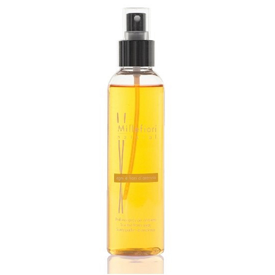 Millefiori Milano Natural Légny e Fiori d'Arancio - Drevo a Pomarančové kvety Bytový sprej pohlcovač pachov 150 ml