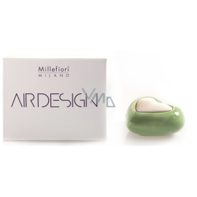 Millefiori Milano Air Design Difuzér nádobka pre vzlínaniu vône pomocou porézny vrchnej časti srdca zelené