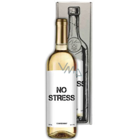 Bohemia Gifts Chardonnay No stress biele darčekové víno 750 ml