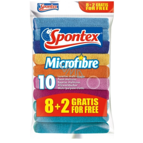 Spontex Microfibre Super absorpčná viacúčelový handrička z mikrovlákna 30 x 30 cm 10 kusov