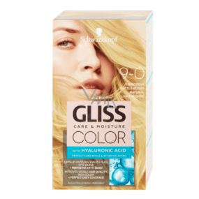 Schwarzkopf Gliss Color farba na vlasy 9-0 Prirodzená svetlá blond 2 x 60 ml