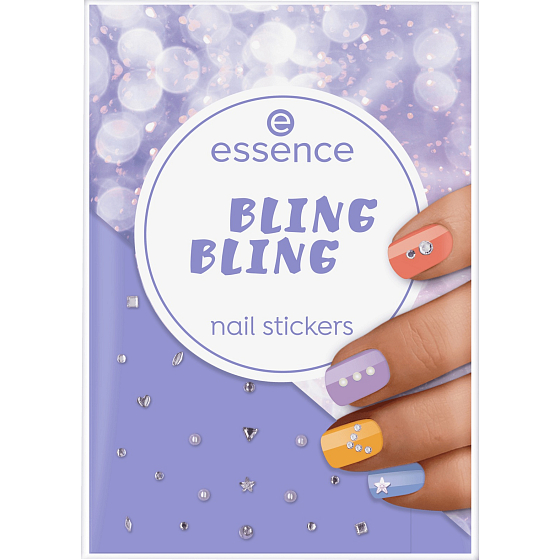 Essence Bling Bling Nail Stickers nálepky na nechty 28 kusov