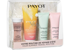 Payot Letná cestovná súprava Eau Micellaire Express Facial Lotion 30 ml + Creme Savoureuse SPF50 Sunscreen 50 ml + Gommage Amande Déclicieux Body Scrub 25 ml + Lait Hydratant 24H Body Care 25 ml, Promo cestovná kozmetická súprava v taške 2021