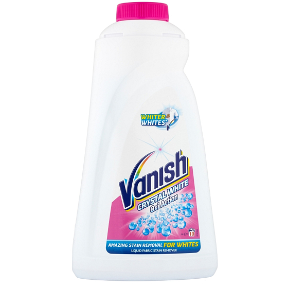 Vanish Oxi Action White tekutý odstraňovač škvŕn na bielu bielizeň 1 l