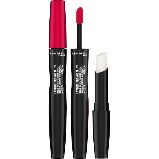 Rimmel London Lasting Provocalips Dvojfarebný dlhotrvajúci tekutý rúž 500 Kiss The Town Red 3,5 g