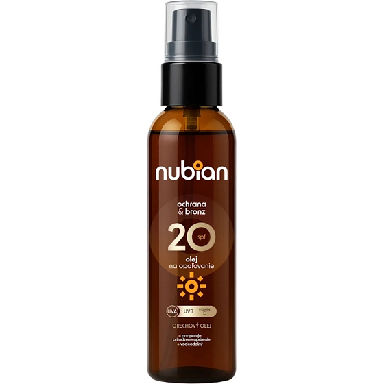NUBIAN Olej na opalovanie SPF 20 Ochrana & Bronz 100ml