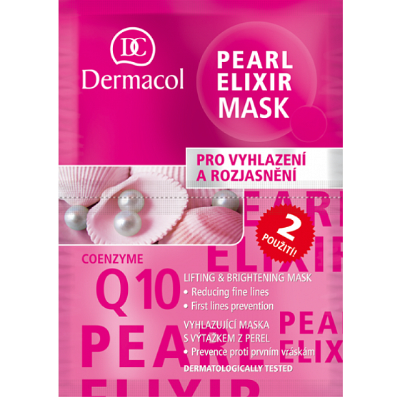 Dermacol Pearl Elixir Vyhladzujúci maska s výťažkom z perál 2 x 8 g