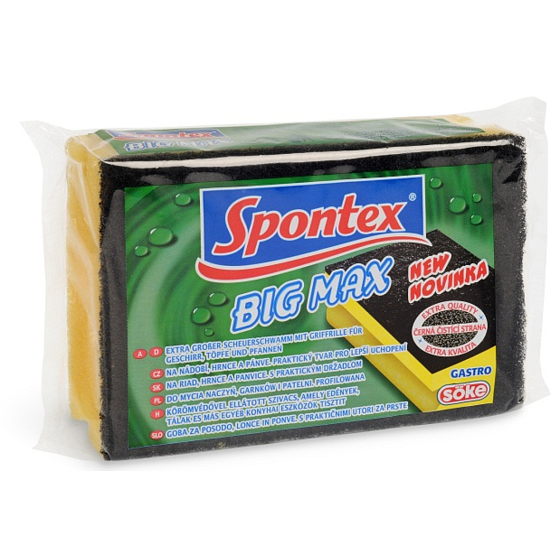 Spontex Bigmax molitanová hubka na riad tvarované s ochranou nechtov