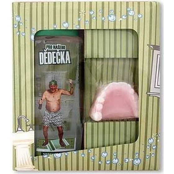 Bohemia Gifts Dedko sprchový gél 300 ml + ručne vyrábané toaletné mydlo 100 g, kozmetická sada
