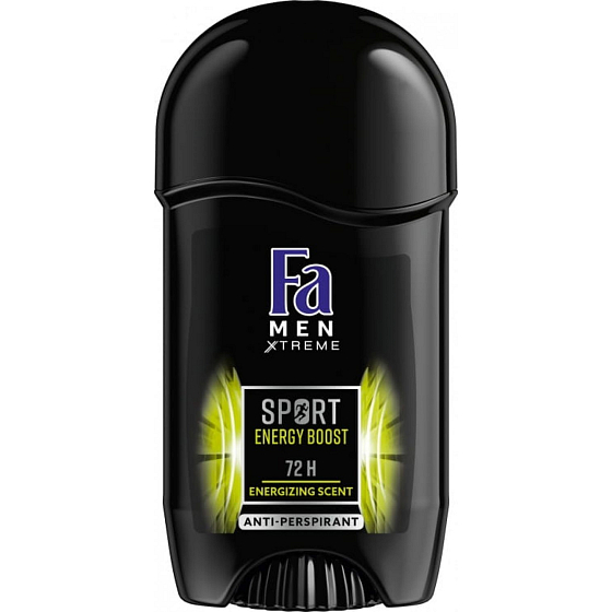 Fa Men Xtreme Sport Energy Boost 72h antiperspirant dezodorant stick pre mužov 50 ml
