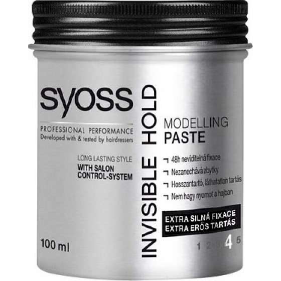 Syoss Invisible Hold Modelling Paste tvarujúci pasta na vlasy 100 ml