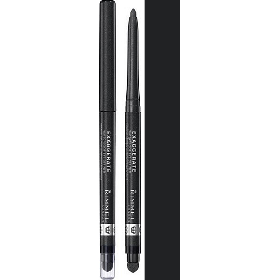 Rimmel London Exaggerate automatická vodeodolná ceruzka na oči 263 Starlit Black 0,28 g