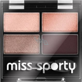 Miss Sporty Studio Colour Quattro očné tiene 408 Smoky Rose 3,2 g