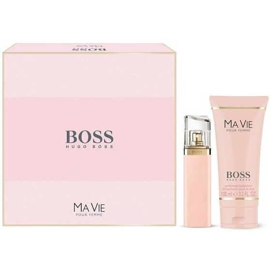 Hugo Boss Ma Vie pour Femme toaletná voda 50 ml + telové mlieko 100 ml, darčeková sada