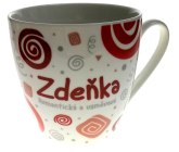 Nekupto Twister hrnček s menom Zdeňka červený 0,4 litra