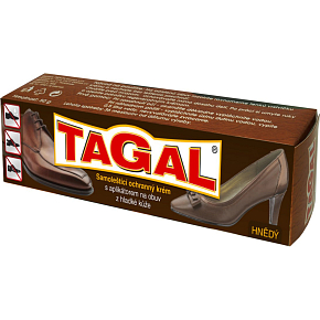 Druchema Tagal hnedý samoleštiaci ochranný krém na obuv, 50 g