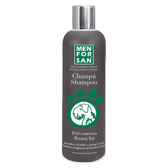 MenForSan Zvýrazní hnedú farbu prírodné šampón pre psov 300 ml