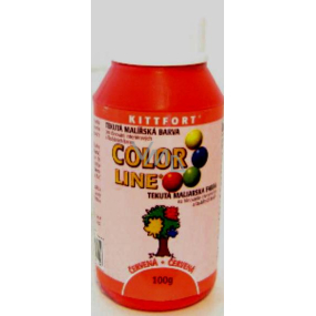 Kittfort Color Line tekutá maliarska farba Červená 100 g
