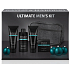 Baylis & Harding Men Jantar a Santalové drevo tekuté mydlo na telo aj vlasy 300 ml + mydlo 150 g + balzam po holení 130 ml + sprchový gél 130 ml + šedá toaletná taška kozmetická sada pre mužov