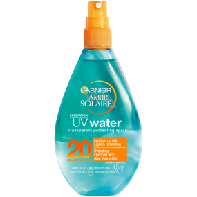 Garnier Ambre Solaire UV Water SPF20 slnečná ochrana číra voda sprej 150 ml