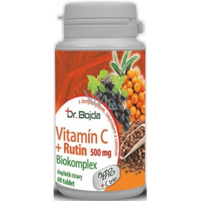 Dr.Bojda Vitamín C + Rutín Biokomplex 500 mg doplnok stravy pre normálnu funkciu imunitného systému 60 kapslí