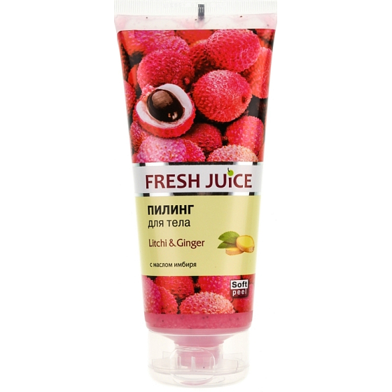 Fresh Juice Litchi & Zázvor telový peeling 200 ml
