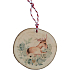 Bohemia Gifts Ručne vyrobená drevená vianočná ozdoba Jelinek 6 cm