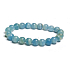 Kalcit multi sky blue argentínsky náramok elastický prírodný kameň, guľôčka 8 mm / 16-17 cm, kameň intuície