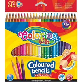 Colorino Pastelky trojuholníkové 24 farieb