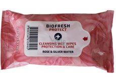 Antibakteriálne obrúsky BioFresh Diamond Rose Protect 15 kusov