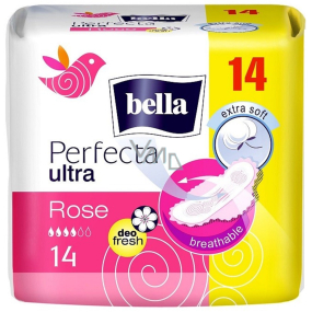 Bella Perfecta Slim Rose Ultratenké aromatické hygienické vložky s krídlami 14 kusov