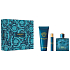 Versace Eros Eau de Parfum parfumovaná voda 100 ml + sprchový gél 150 ml + parfumovaná voda 10 ml, darčeková sada pre mužov