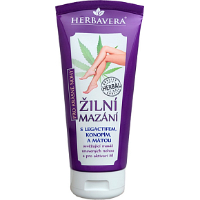 Herbavera žilné mazanie s konopím a legactifem, 200 ml