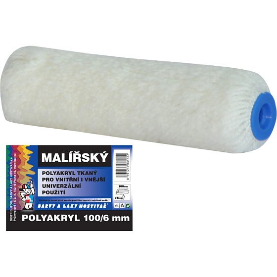 BARVY A LAKY HOSTIVAŘ valček na maľovanie pre držiak 6 mm, 100 mm