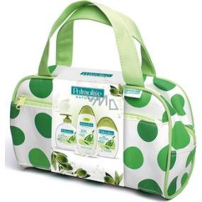Palmolive Naturals Olive Milk sprchový gél 250 ml + pena do kúpeľa + mydlo + taška, kozmetická sada