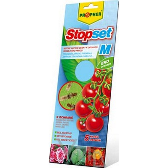 Propher Stopset M lepové dosky modrej k odchytu lietajúceho hmyzu 5 kusov