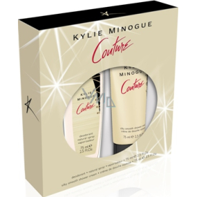 Kylie Minogue Couture parfumovaný dezodorant sklo pre ženy 75 ml + sprchový gél 75 ml, kozmetická sada
